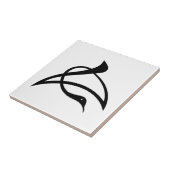 チョウの鶴の形のキャラクター タイル (側面)