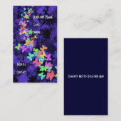 チョウオンブルーカラフル 名刺 (正面/裏面)