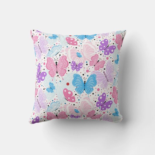 チョウカラフル類 クッション (裏面)