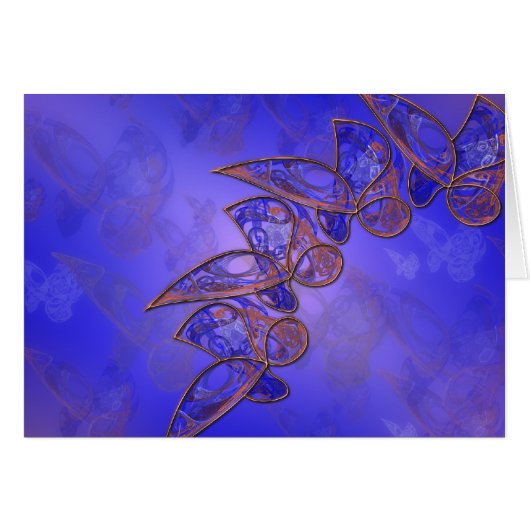 チョウカード（銅） (正面横)