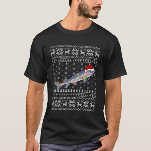 チョウザメスタイル醜いチョウザメ Tシャツ (正面)