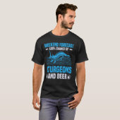 チョウザメ釣り用ルアーとライン 湖のチョウザメ用 Tシャツ (正面フル)