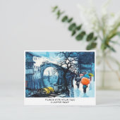 チョウシンフアスヂョウシーナリーヴィンテージ中国のアート ポストカード (スタンド正面)