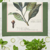 チョウジ - 古典的な植物画 キッチンタオル (折り畳み)