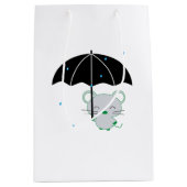 チョウタンと傘 ミディアムペーパーバッグ (正面)