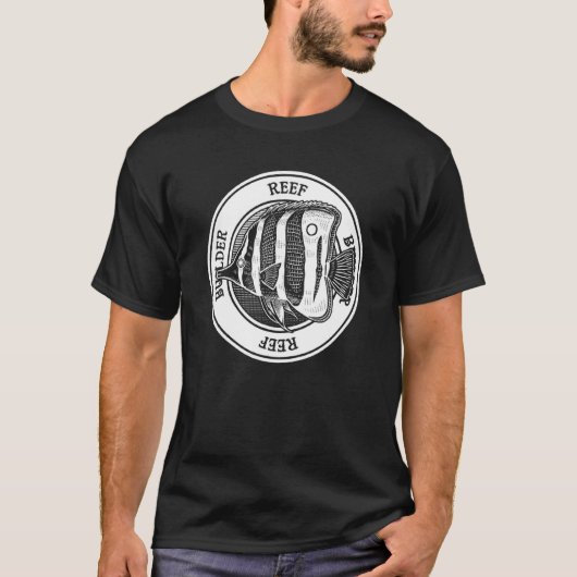 チョウチョウウオ サンゴ礁 ビルダー 海水水槽用魚 K Tシャツ (正面)