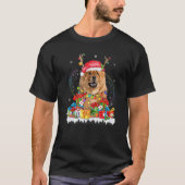 チョウチョウサンタハットトナイダクリスマスライトパハ Tシャツ (正面)