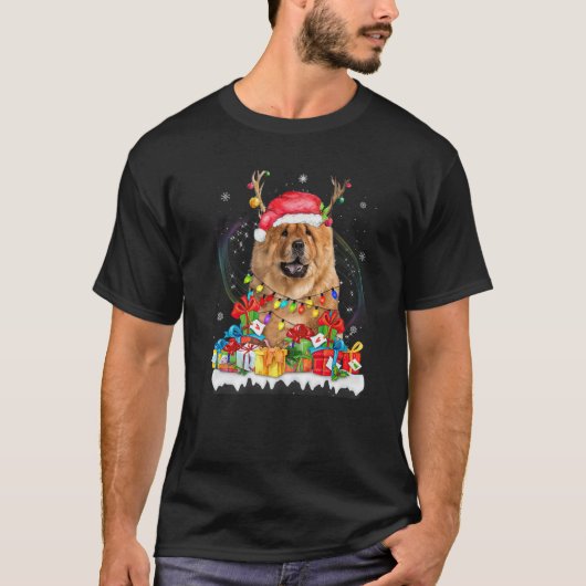 チョウチョウサンタハットトナイダクリスマスライトパハ Tシャツ (正面)