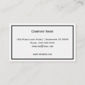 チョウチョウ 名刺 (裏面)