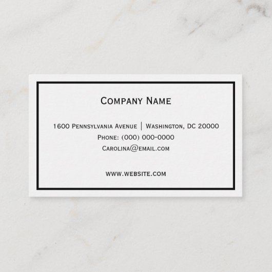 チョウチョウ 名刺 (裏面)