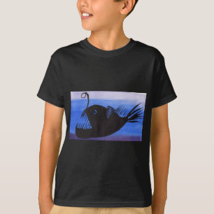 チョウチンアンコウのシルエット Tシャツ