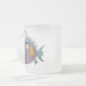 チョウチンアンコウの曇らされたマグ フロストグラスマグカップ (正面左)