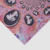 チョウピンクのシックエレガント抽象芸術真珠 薄葉紙 (詳細)