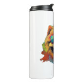 チョウ中国の犬がチョウを飼う タンブラー (回転左)