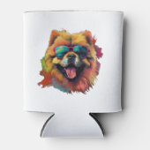 チョウ中国の犬がチョウを飼う 缶クーラー (正面)