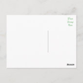 チョウ子犬あいさつ空白の文カード ポストカード (裏面)