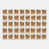 チョウ折り返し紙シート ラッピングペーパーシート (正面)