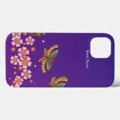 チョウ日本の桜の花パーソナライズされた々 Case-Mate iPhoneケース (裏面 (横))