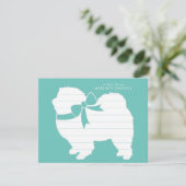 チョウ犬の子犬 サンキューカード (スタンド正面)