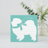 チョウ犬の子犬 サンキューカード (スタンド正面)