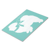 チョウ犬の子犬 ノートパッド (アングル)