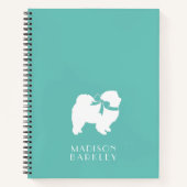 チョウ犬の子犬 ノートブック (正面)