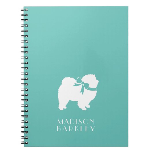 チョウ犬の子犬 ノートブック (正面)