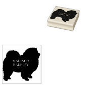 チョウ犬の子犬 ラバースタンプ (押印)