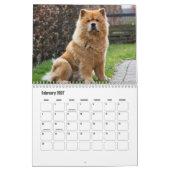 チョウ犬カレンダー カレンダー (2月 2027)