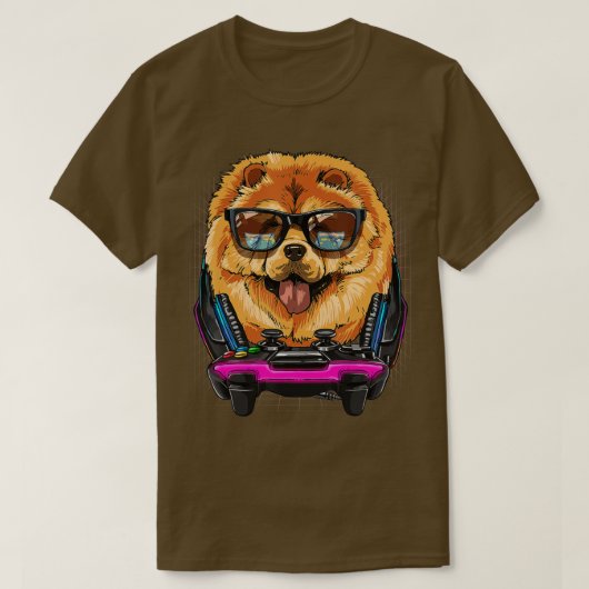 チョウ犬コンピュータビデオゲーム愛好家ゲームDo Tシャツ (デザイン正面)