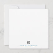 チョウ類誕生日招待状 招待状 (裏面)