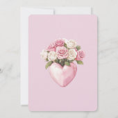 チョウ コガネムシ しま模様 ブライズシャワー 招待状 (裏面)