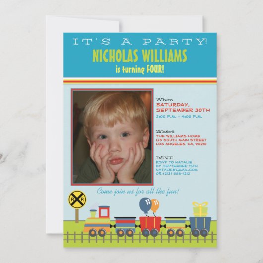 チョウ·チョウ·アクアチャイルドの誕生日パーティーの招待 招待状 (正面)