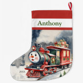 チョオクリスマスズトレインボーイズ ラージクリスマスストッキング (裏面)