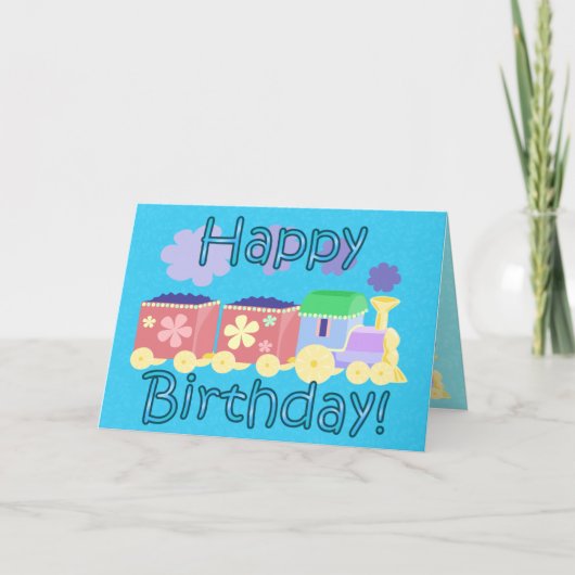 チョオチョオトレイン誕生日カード カード (正面)