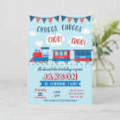 チョオチョオトレイン誕生日招待状 招待状 (スタンド正面)