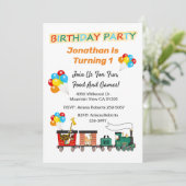 チョオチョオトレイン1st誕生日招待状 招待状 (スタンド正面)