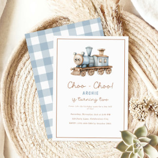 チョオトレインセカンド誕生日 招待状