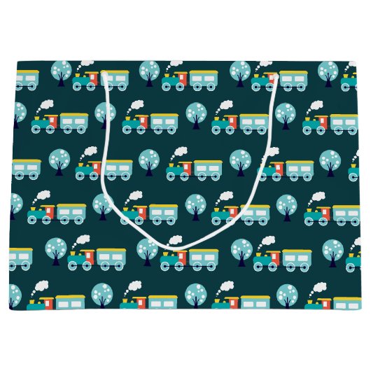 チョオトレイン抱き枕 – 大、光沢 ラージペーパーバッグ (正面)