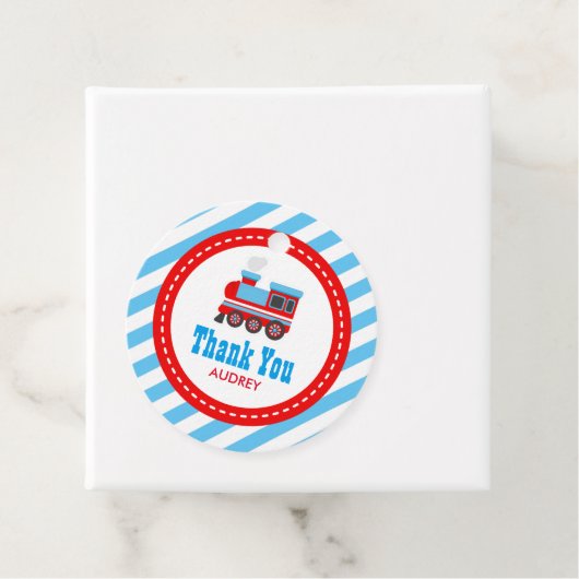 チョオトレイン誕生日ベビーシャワー フェイバータグ (インサイチュ)