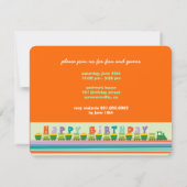 チョオハッピーバースデートレインボーイバースデーパーティー 招待状 (裏面)