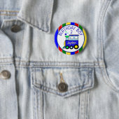 チョオパーソナライズされたトレイン誕生日ボーイ名 缶バッジ (インサイチュ)