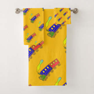 チョオ列車キッズイエロー バスタオルセット