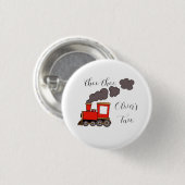 チョオ私は2つの赤い電車の誕生日だ 缶バッジ (正面&裏面)