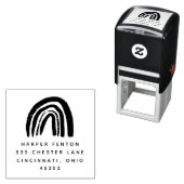 チョキレインボーセルフインキング差出人住所スタンプ セルフインキングスタンプ (インサイチュ)