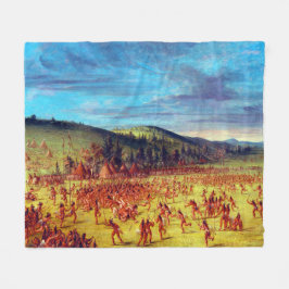 チョクタウ遊ボールのジョージ・キャトリン・ボール フリースブランケット