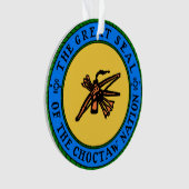 チョクトー族のシールのオーナメント オーナメント (正面)