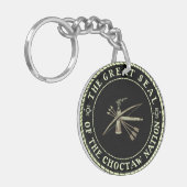 チョクトー族のシールKeychain キーホルダー (正面左)