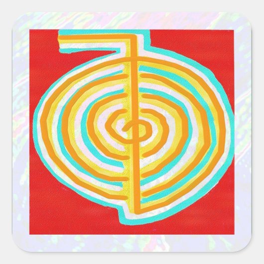 チョクリレイキヒーリングアート スクエアシール (正面)
