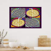 チョクリ霊気癒しシンボル ポスター (キッチン)